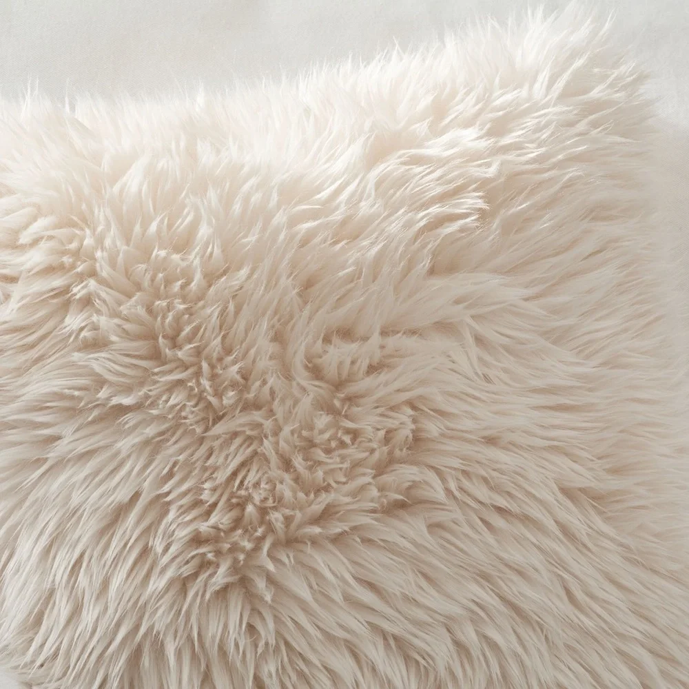 Set of Two Luxe Faux Fur Euro Shams Pottery Barn